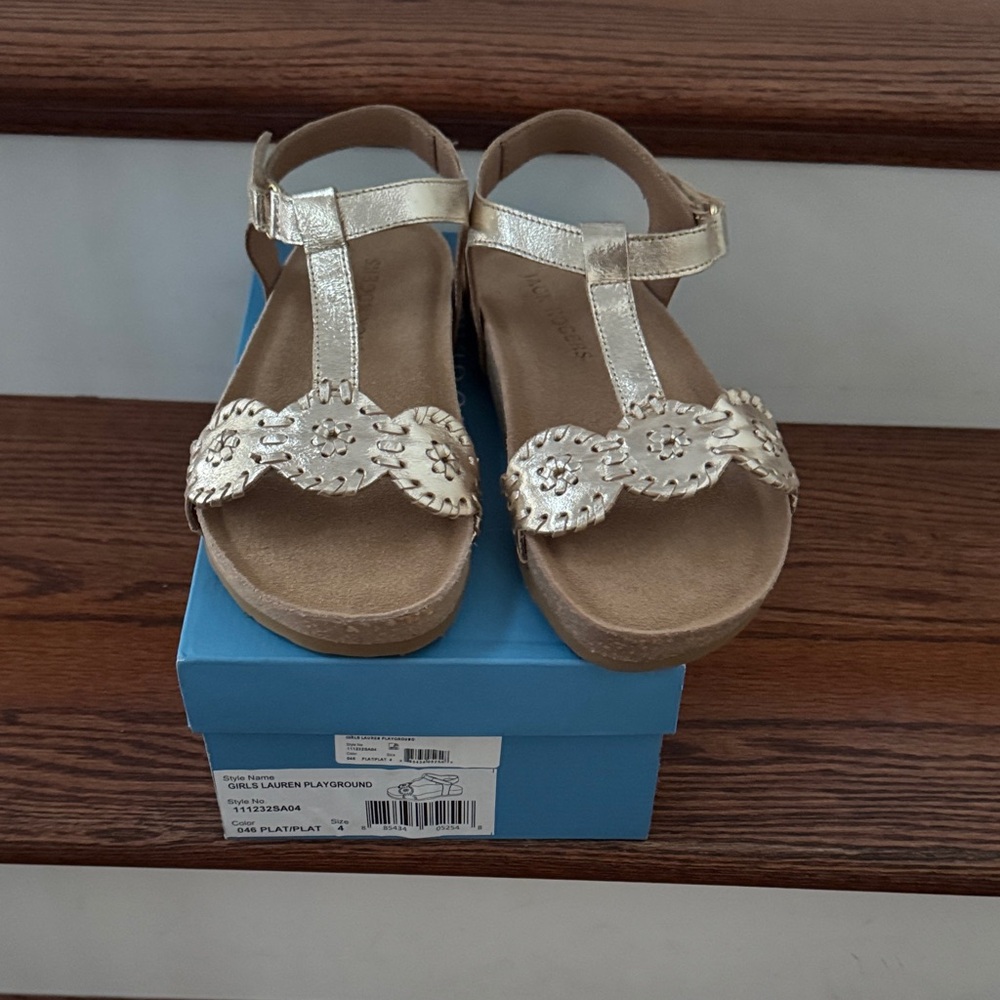 Jack Rogers Shimmering Gold Sandals